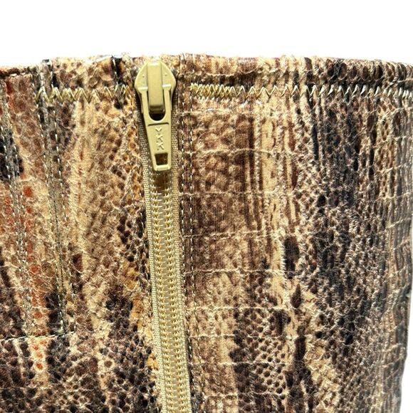 Luichiny Snakeskin Print Heeled Boots Pointed Toe Western Stiletto Heel Size 10 - Picture 13 of 16